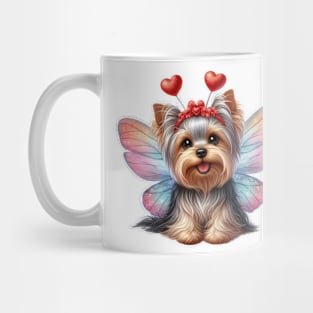 Valentine Fairy Yorkshire Terrier Dog Mug